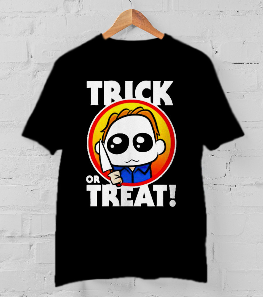Michael Myers Chibi Trick Or Treat Halloween Character T-Shirt