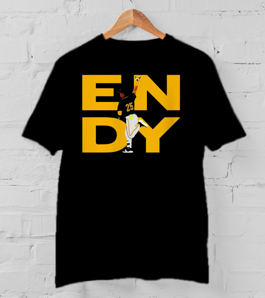 Pirates Endy Rodriguez 25 Celebration Run T-Shirt