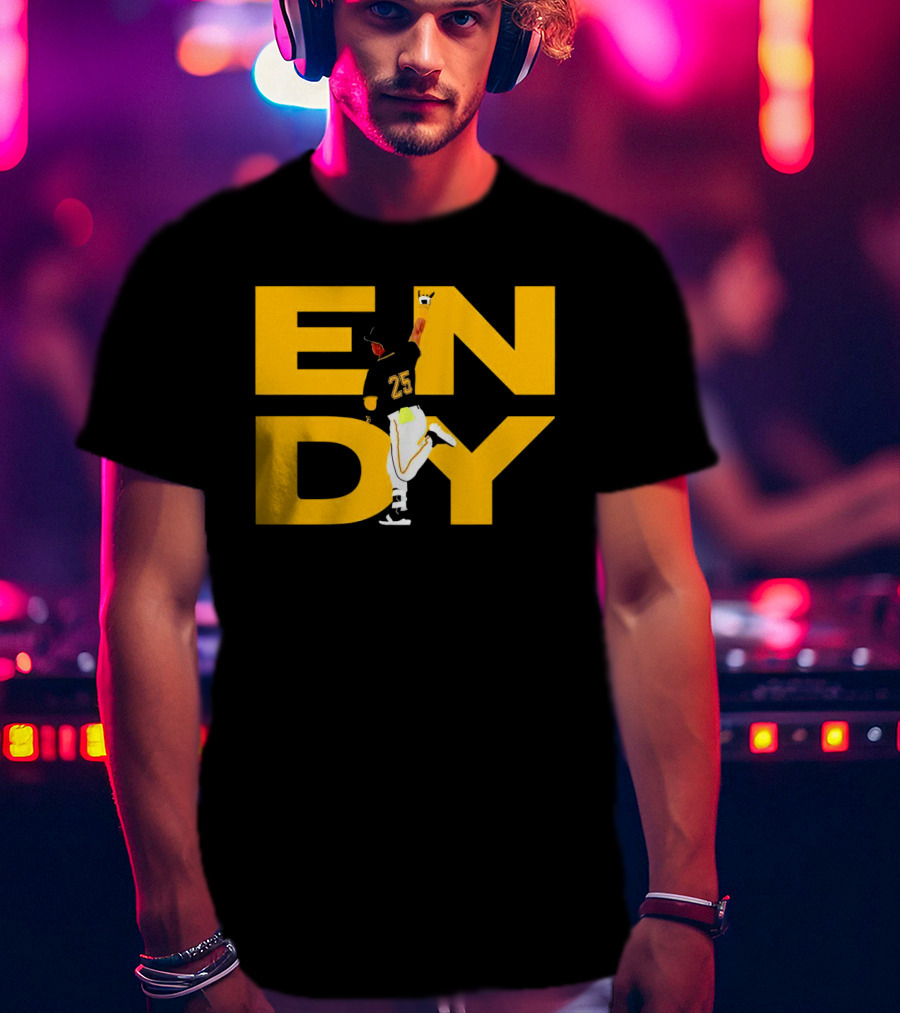 Pirates Endy Rodriguez 25 Celebration Run T-Shirt