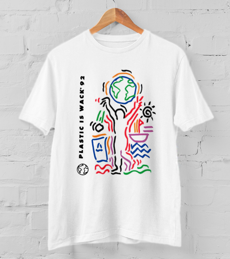 Plastic Is Wack 92 Recycle Art Earth T-Shirt