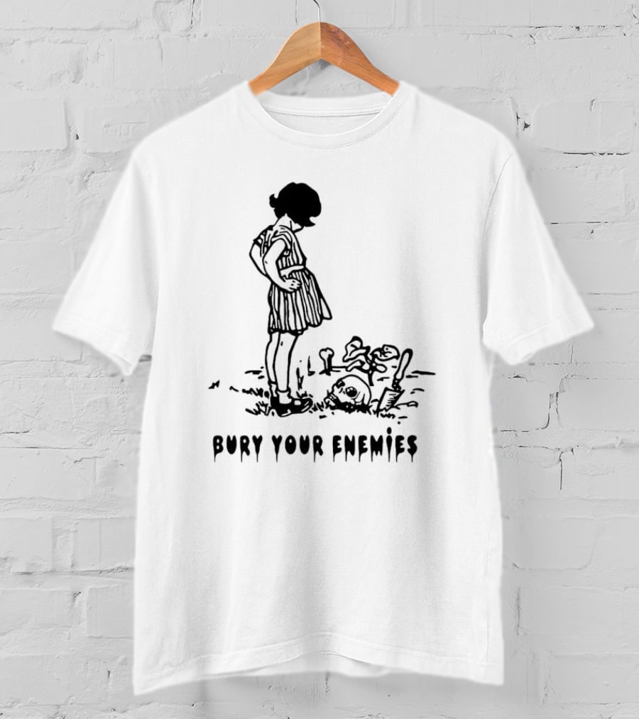 Bury Your Enemies Dark Humor Silhouette Scene T-Shirt