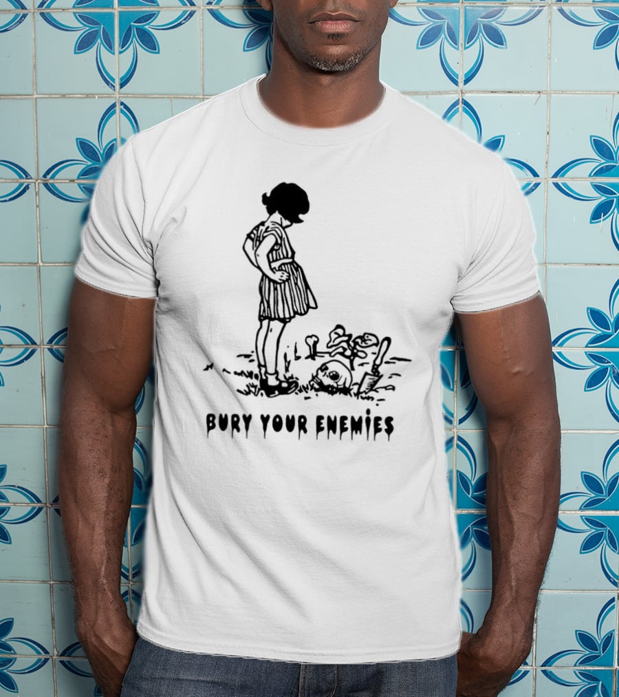 Bury Your Enemies Dark Humor Silhouette Scene T-Shirt