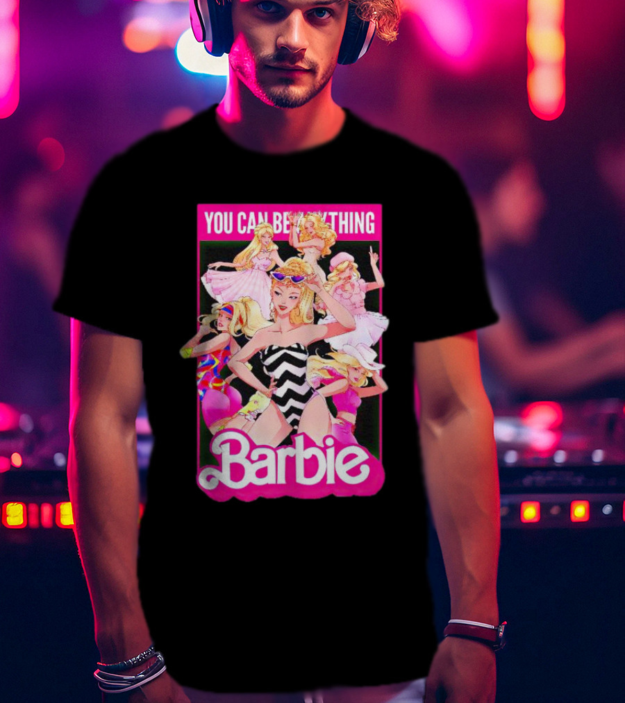 You Can Be Anything Barbie Retro Fashion Montage T-Shirt
