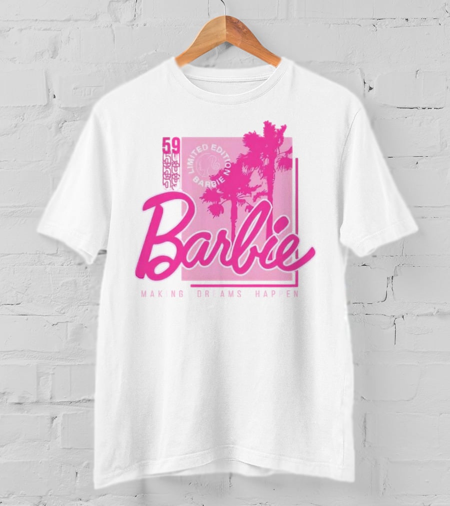 Barbie 59 Making Dreams Happen Palm Trees T-Shirt