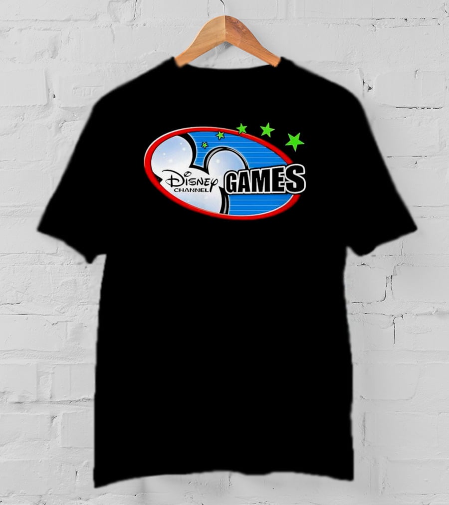 Disney Channel Games Logo With Stars And Iconic Symbols T-Shirt