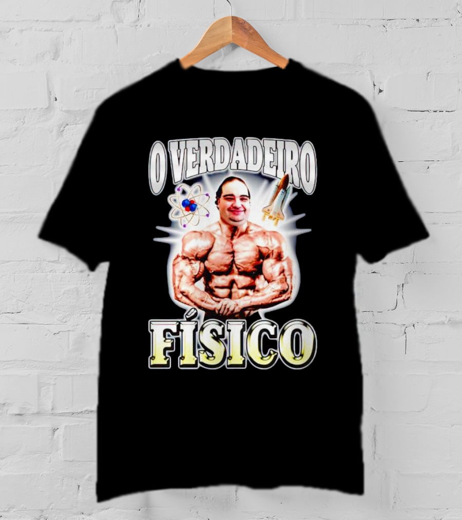 O Verdadeiro Físico Musculoso Com Átomo E Foguete T-Shirt