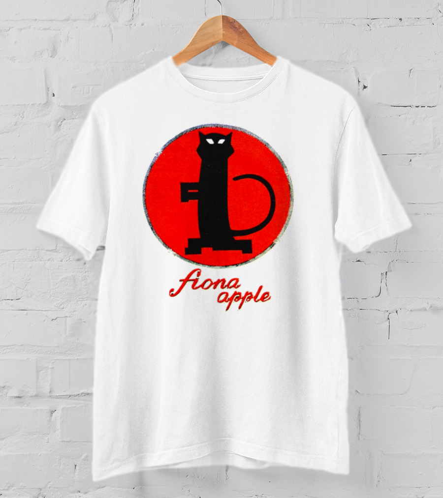 Fiona Apple Black Cat Red Circle Bootleg T-Shirt