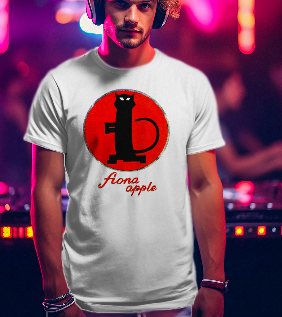 Fiona Apple Black Cat Red Circle Bootleg T-Shirt