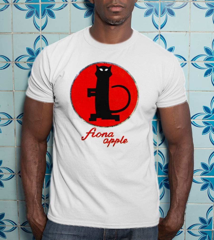 Fiona Apple Black Cat Red Circle Bootleg T-Shirt