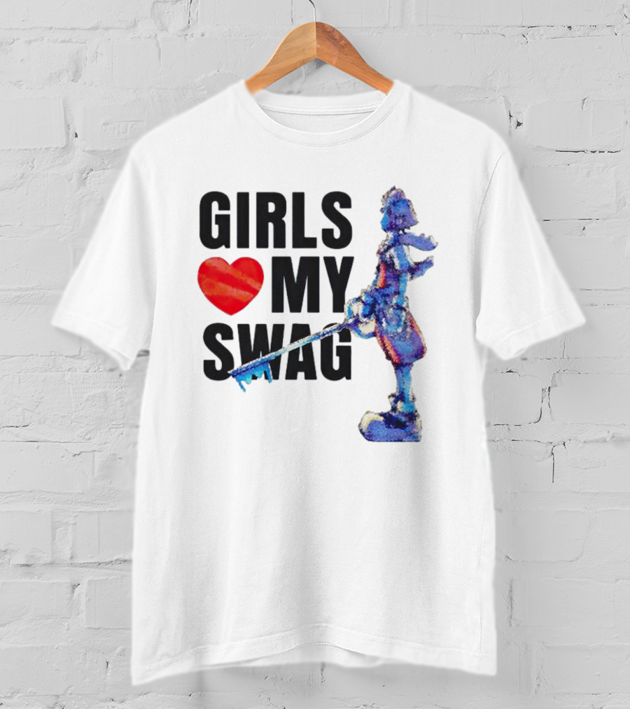 Girls Love My Swag Kingdom Hearts Keyblade Character T-Shirt