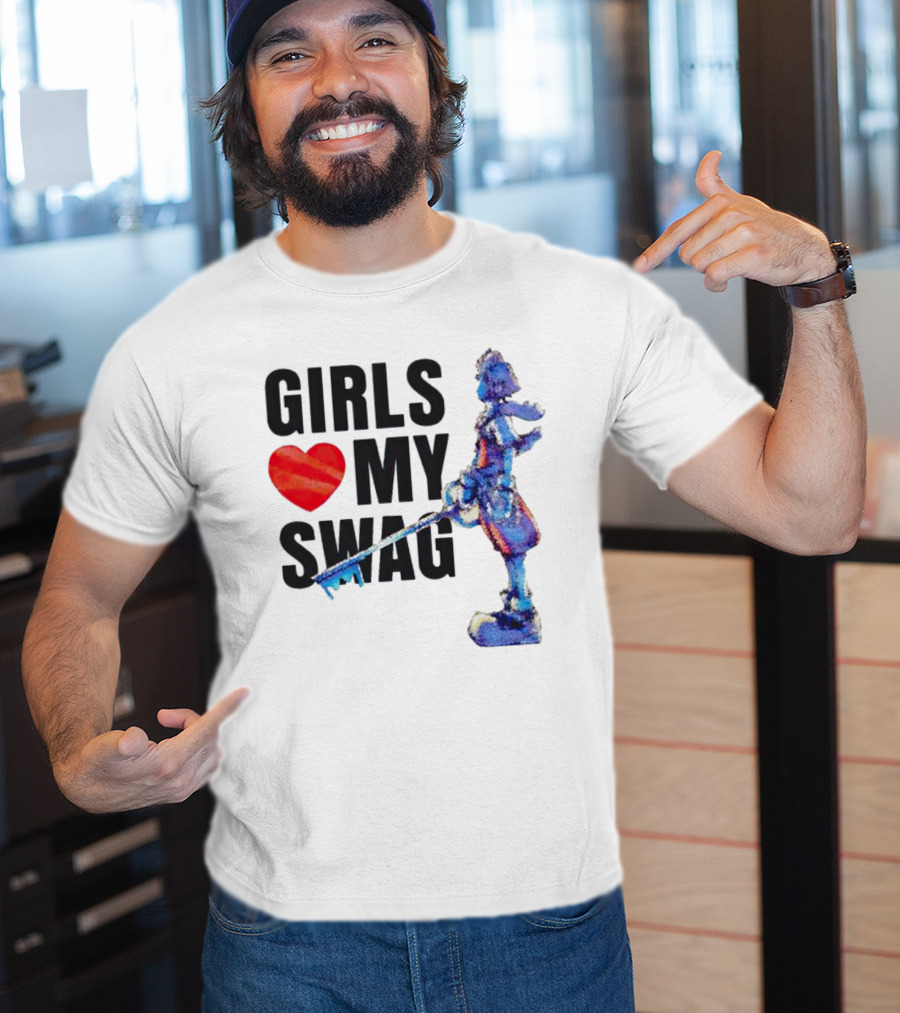 Girls Love My Swag Kingdom Hearts Keyblade Character T-Shirt