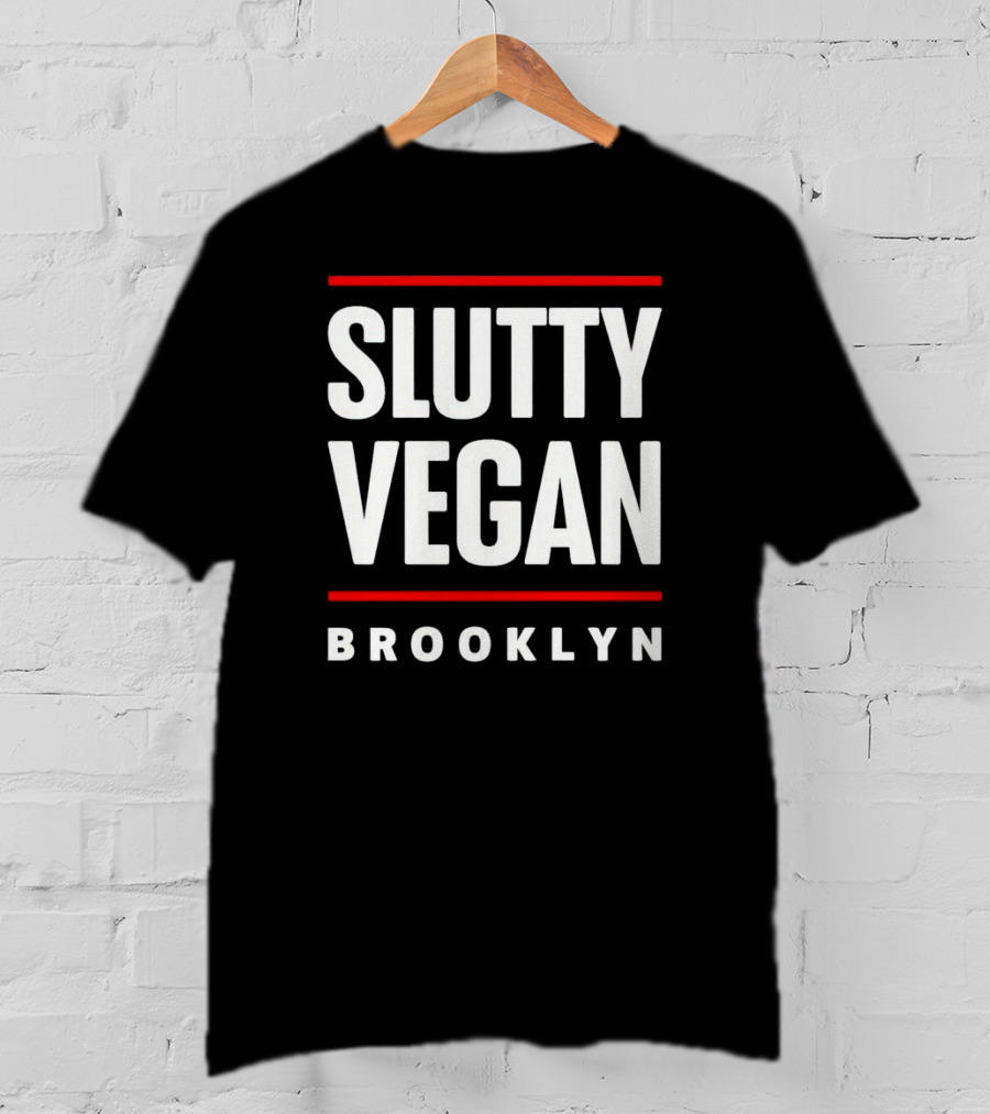 Slutty Vegan Brooklyn Restaurant Logo Style T-Shirt
