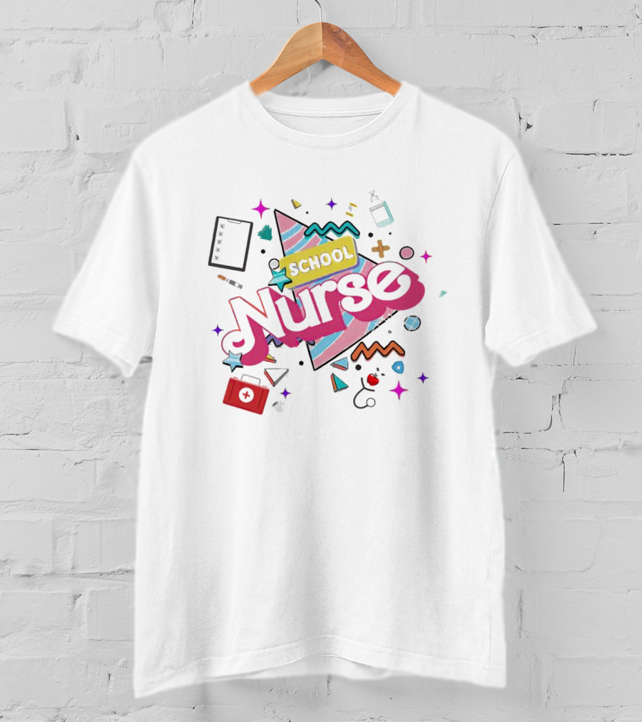 Barbie School Nurse Retro Fun Elements T-Shirt
