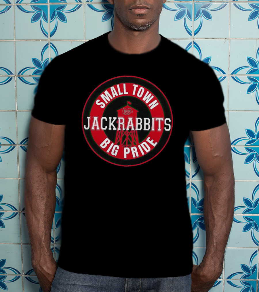 Jackrabbits Small Town Big Pride Watertower Emblem T-Shirt