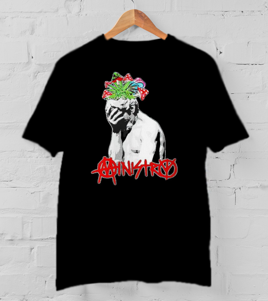 Ministry Anarchy Statue Psychedelic Mushrooms T-Shirt