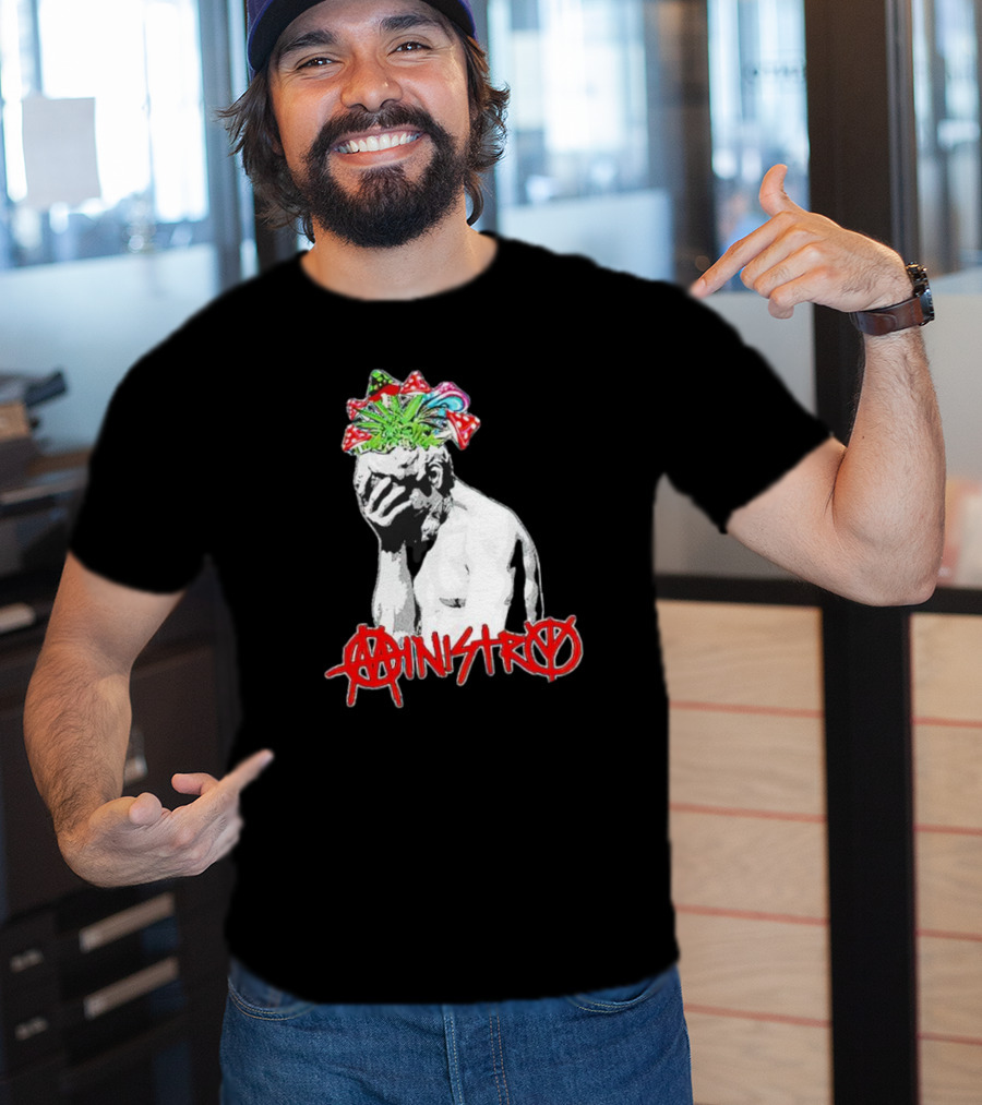 Ministry Anarchy Statue Psychedelic Mushrooms T-Shirt
