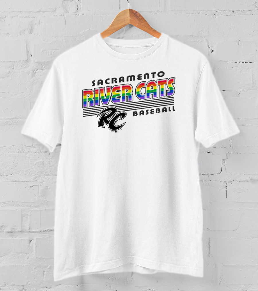 Sacramento River Cats Baseball Rainbow Pride RC T-Shirt