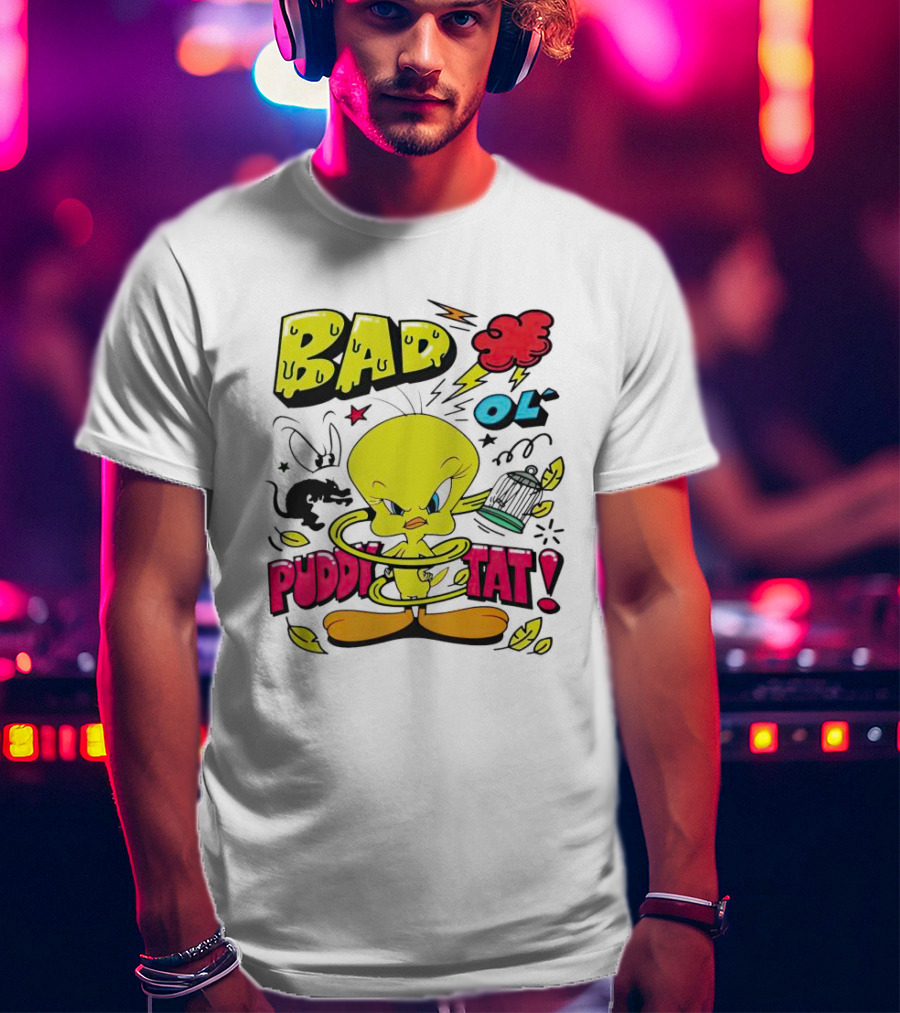 Tweety Bad Ol Puddy Tat T-Shirt