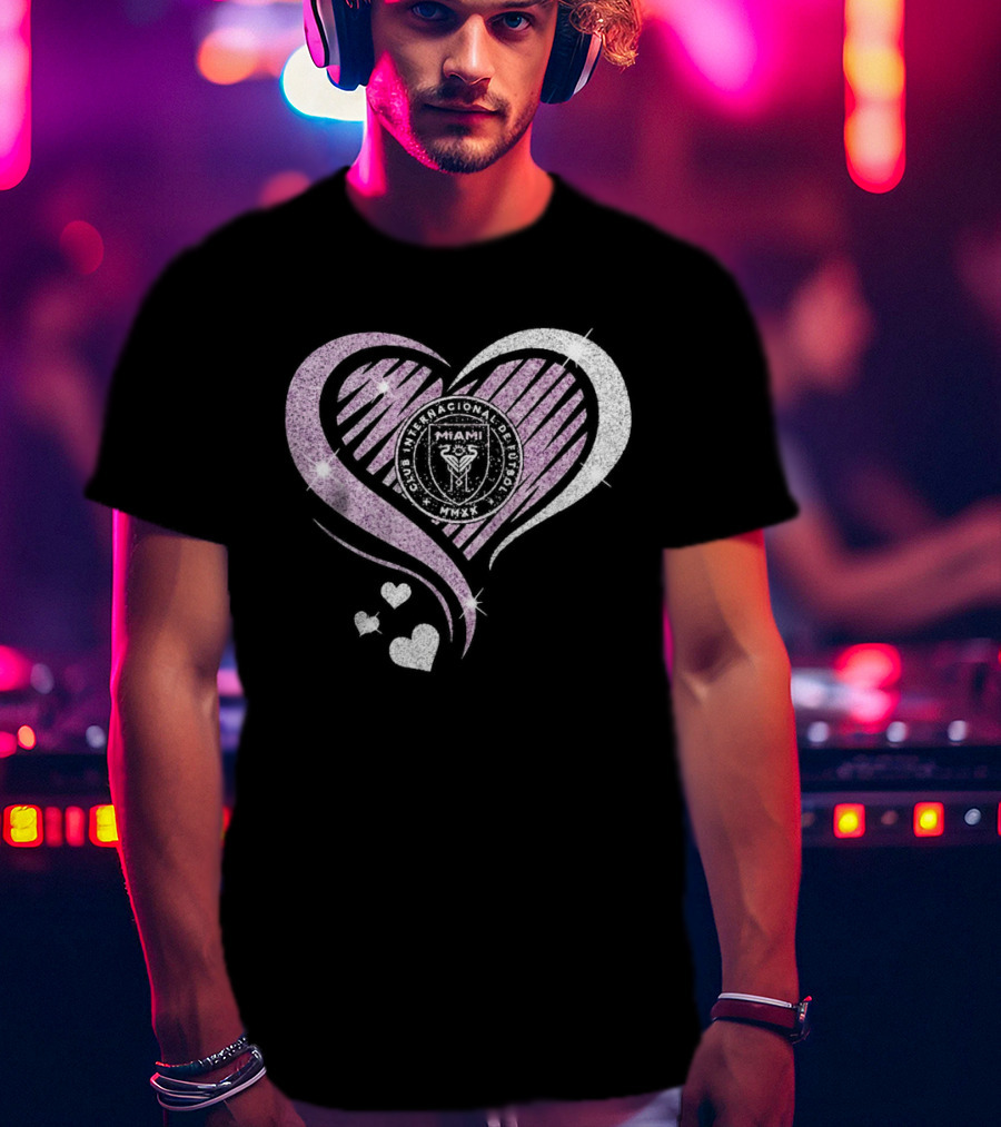 Inter Miami Club Internacional De Futbol Heart MMXX T-Shirt