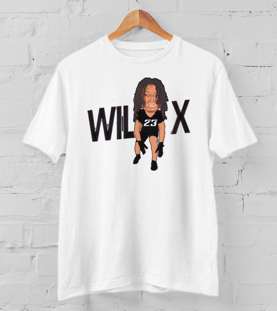 Javeon Wilcox 23 Caricature Signature T-Shirt