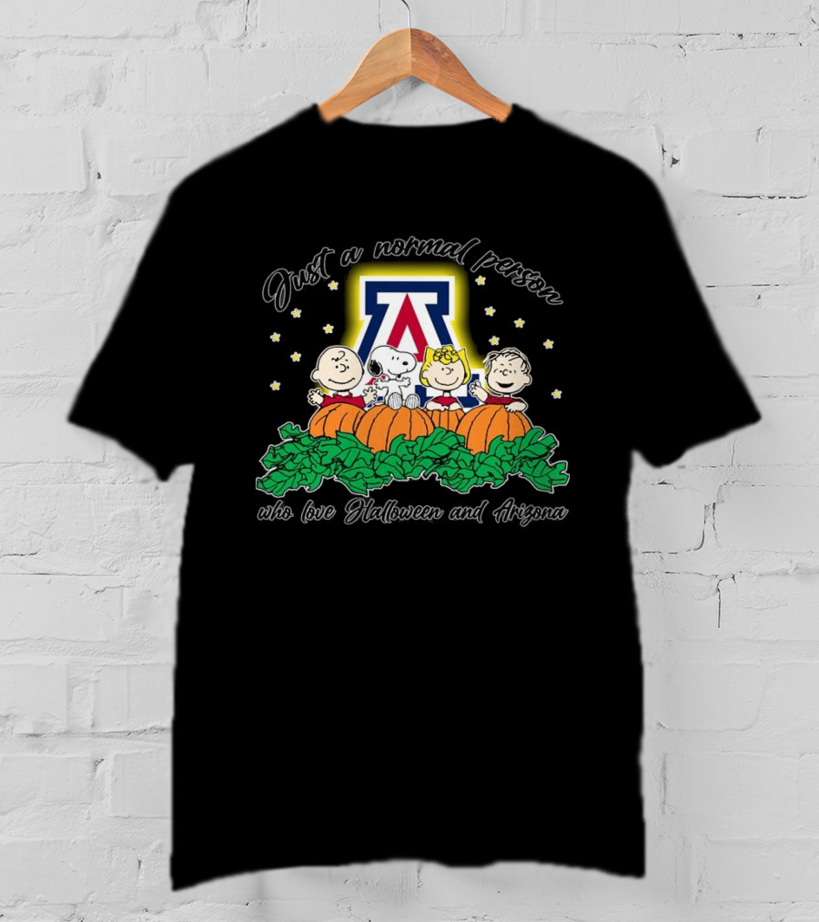 Just A Normal Person Who Loves Halloween Arizona Peanuts Characters T-Shirt