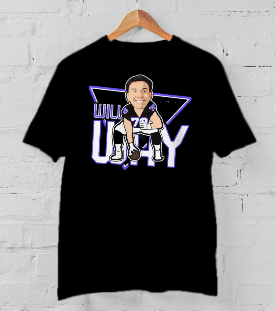 WILL WAY 70 Caricature Signature Football T-Shirt