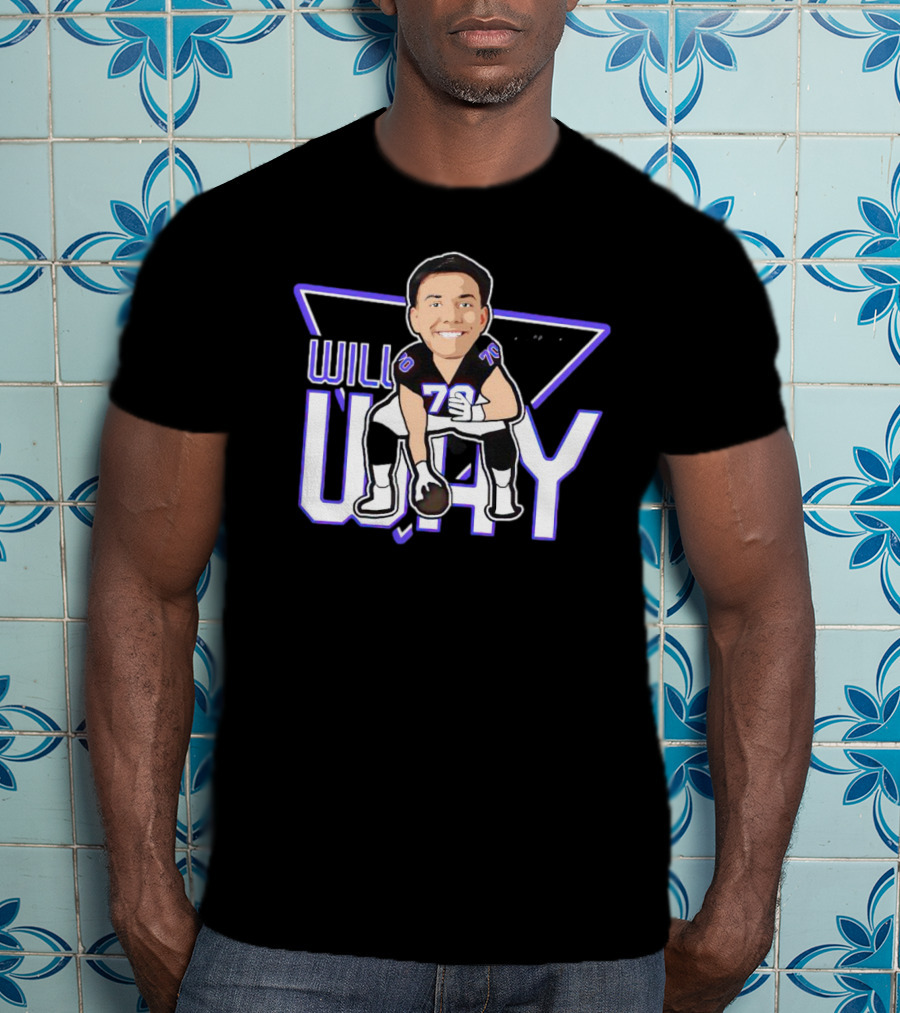 WILL WAY 70 Caricature Signature Football T-Shirt