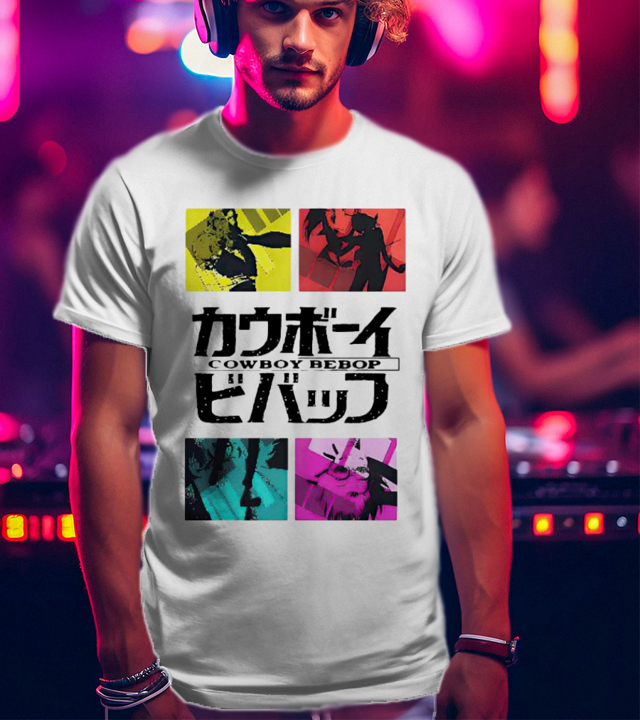 Augmented Reality Cowboy Bebop Iconic Anime Montage T-Shirt