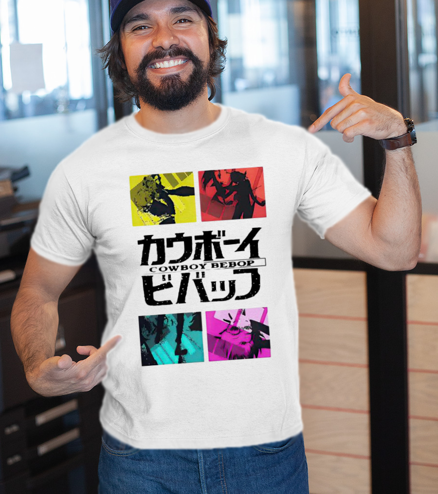 Augmented Reality Cowboy Bebop Iconic Anime Montage T-Shirt