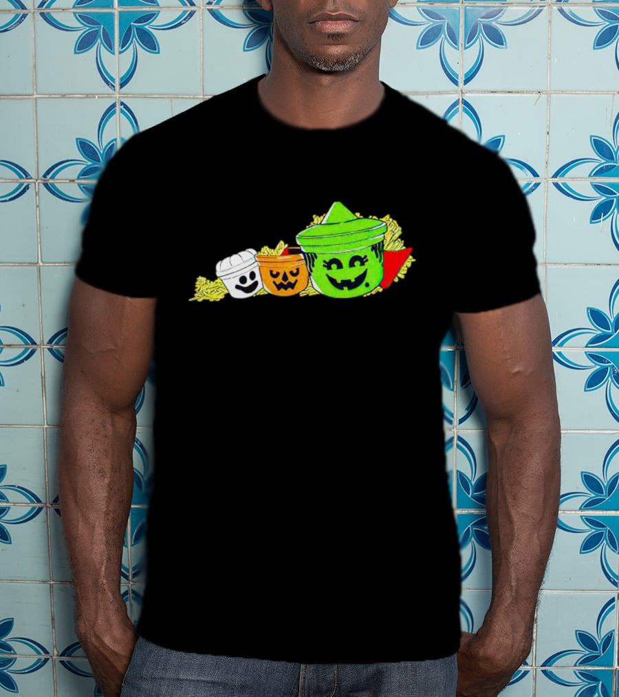 The Kentucky Halloween Buckets Ghost Pumpkin Frankenstein T-Shirt
