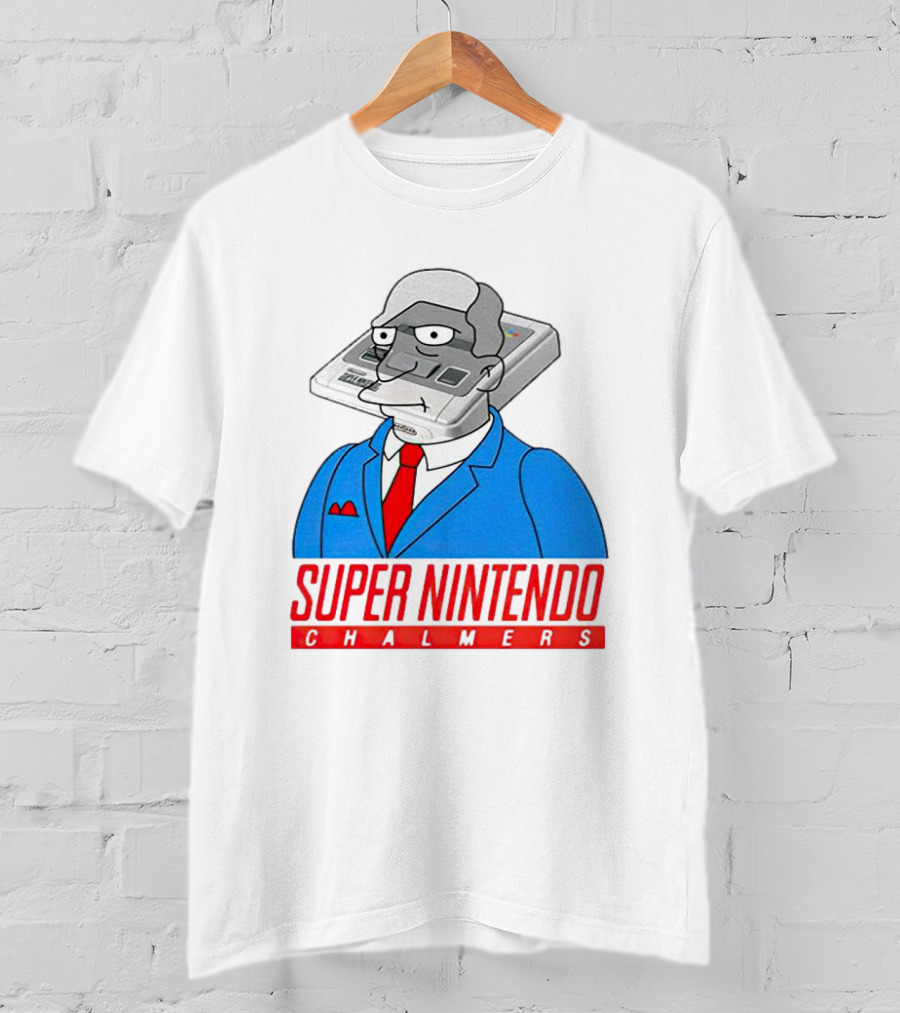 Bart Simpson Super Nintendo Chalmers Iconic Mashup T-Shirt