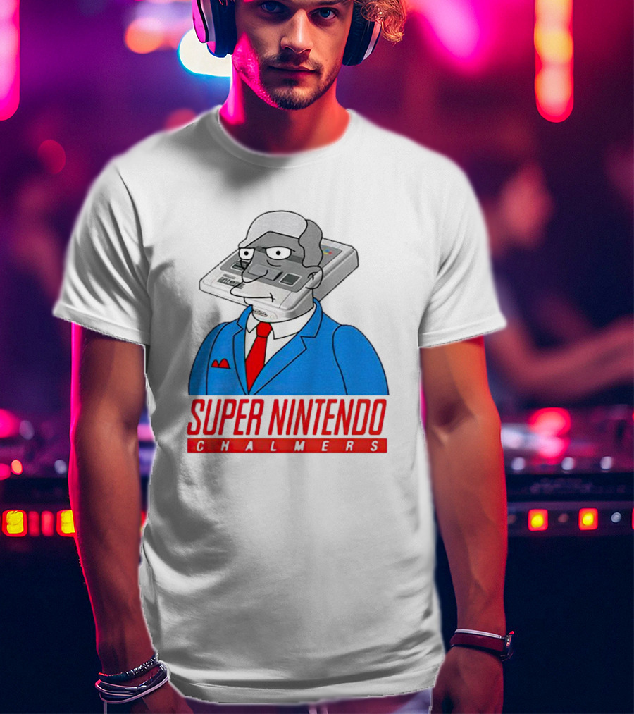 Bart Simpson Super Nintendo Chalmers Iconic Mashup T-Shirt