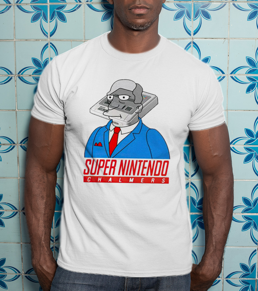 Bart Simpson Super Nintendo Chalmers Iconic Mashup T-Shirt
