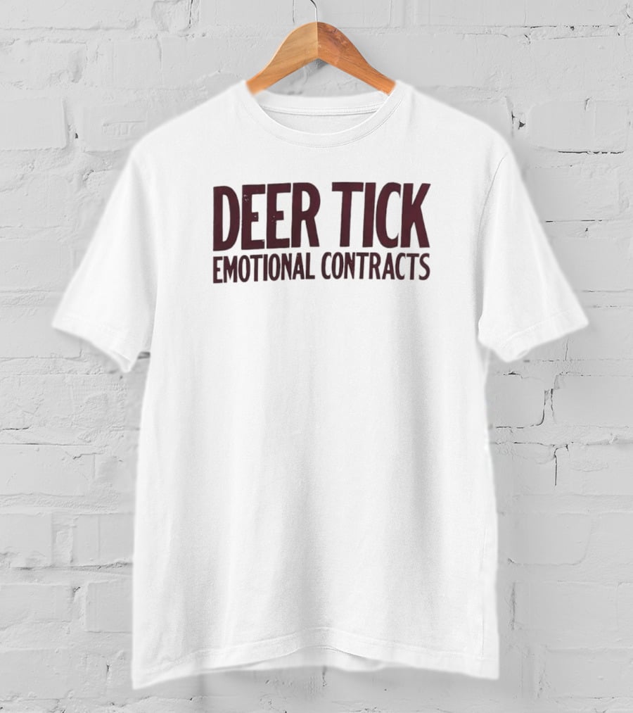 Deer Tick Emotional Contracts Album Merchandise T-Shirt