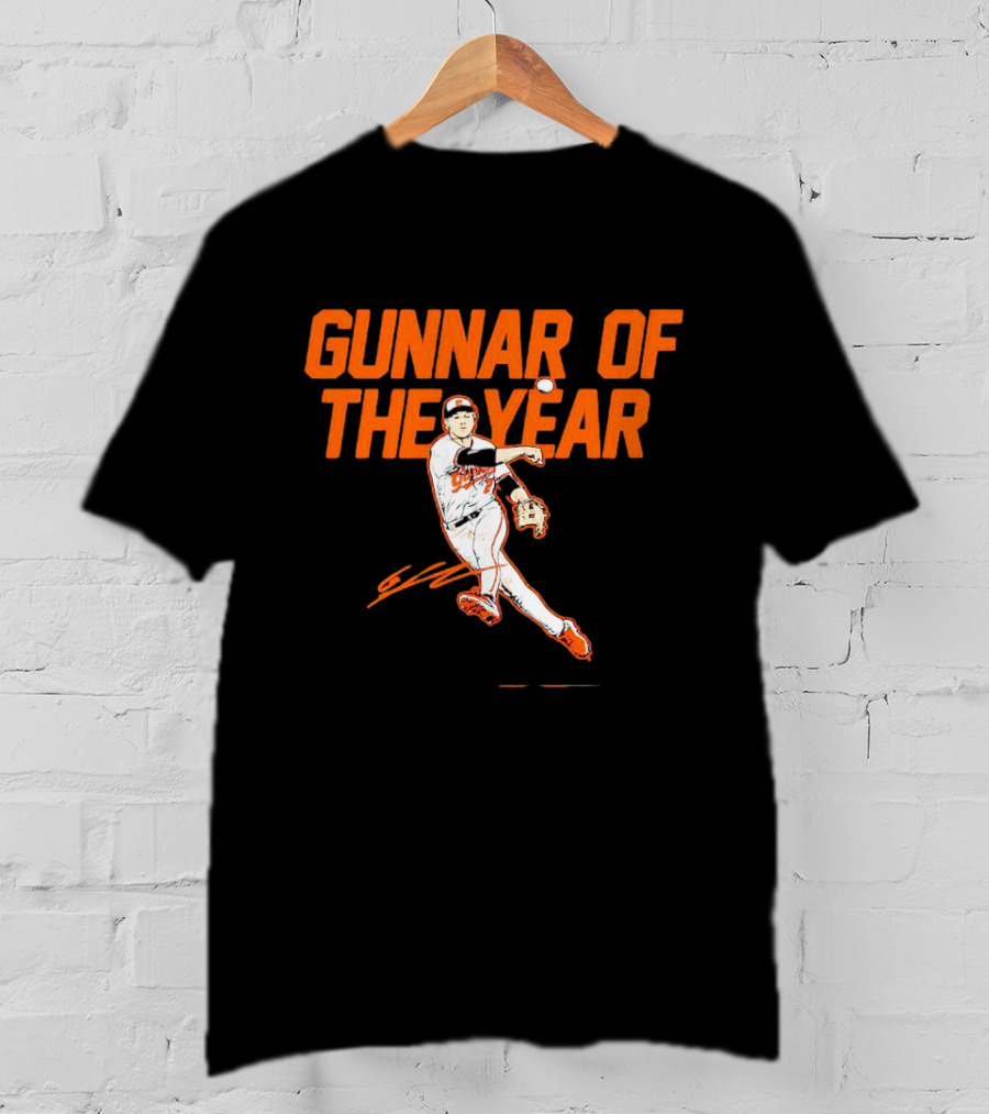 Gunnar Henderson Gunnar Of The Year Signature Baseball Player T-Shirt