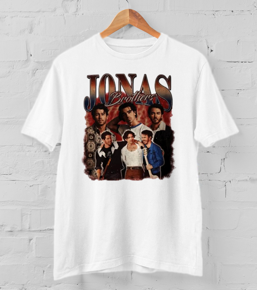 Jonas Brothers Vintage Collage Style Retro Photography T-Shirt