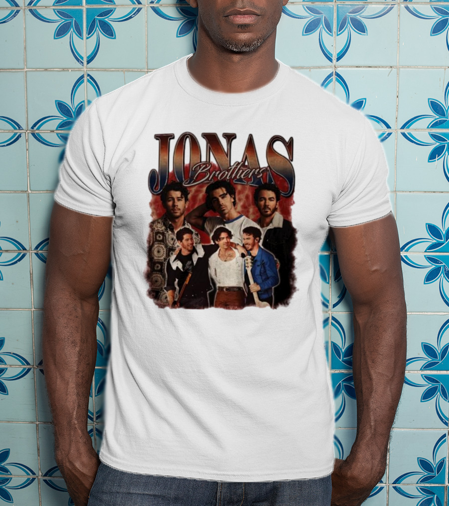 Jonas Brothers Vintage Collage Style Retro Photography T-Shirt