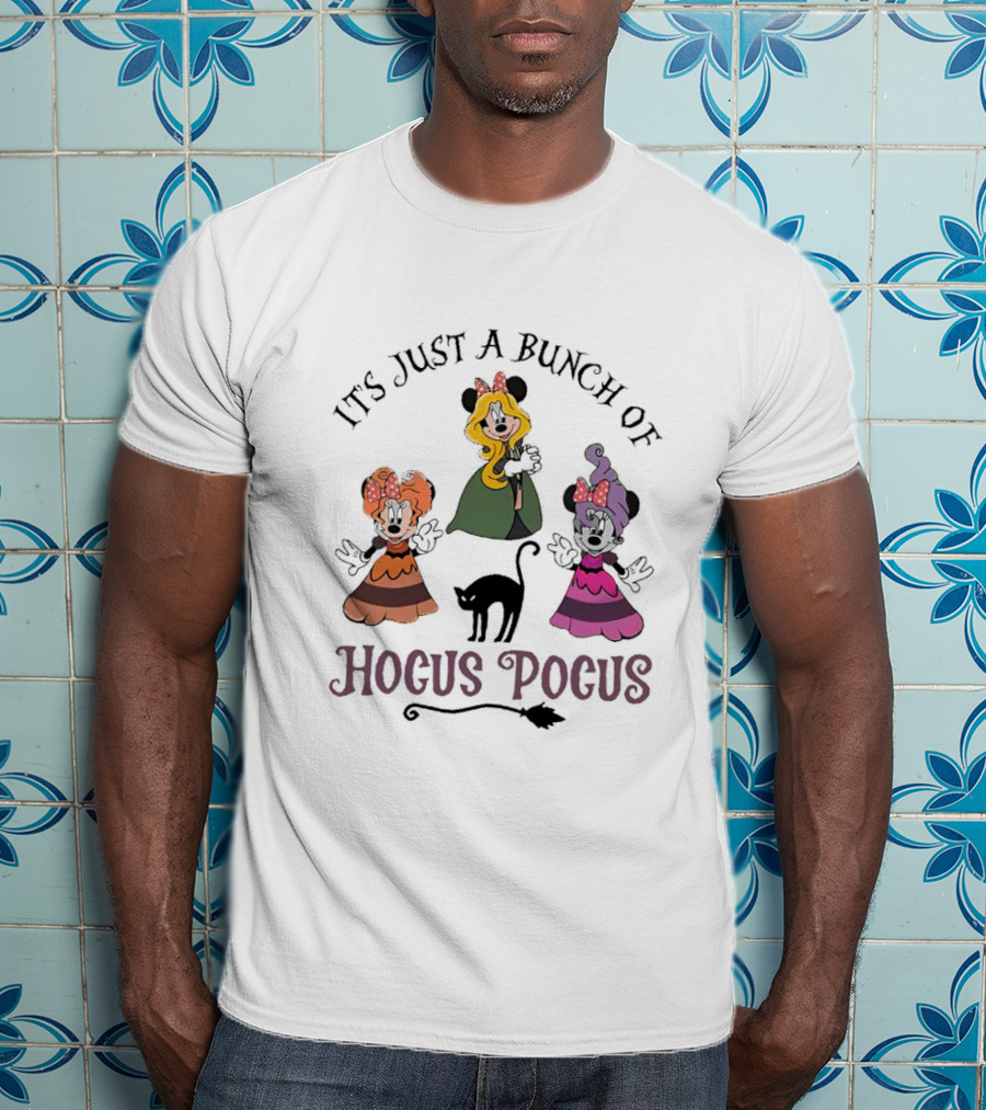 It's Just A Bunch Of Hocus Pocus Minnie Mouse Halloween Magic T-Shirt