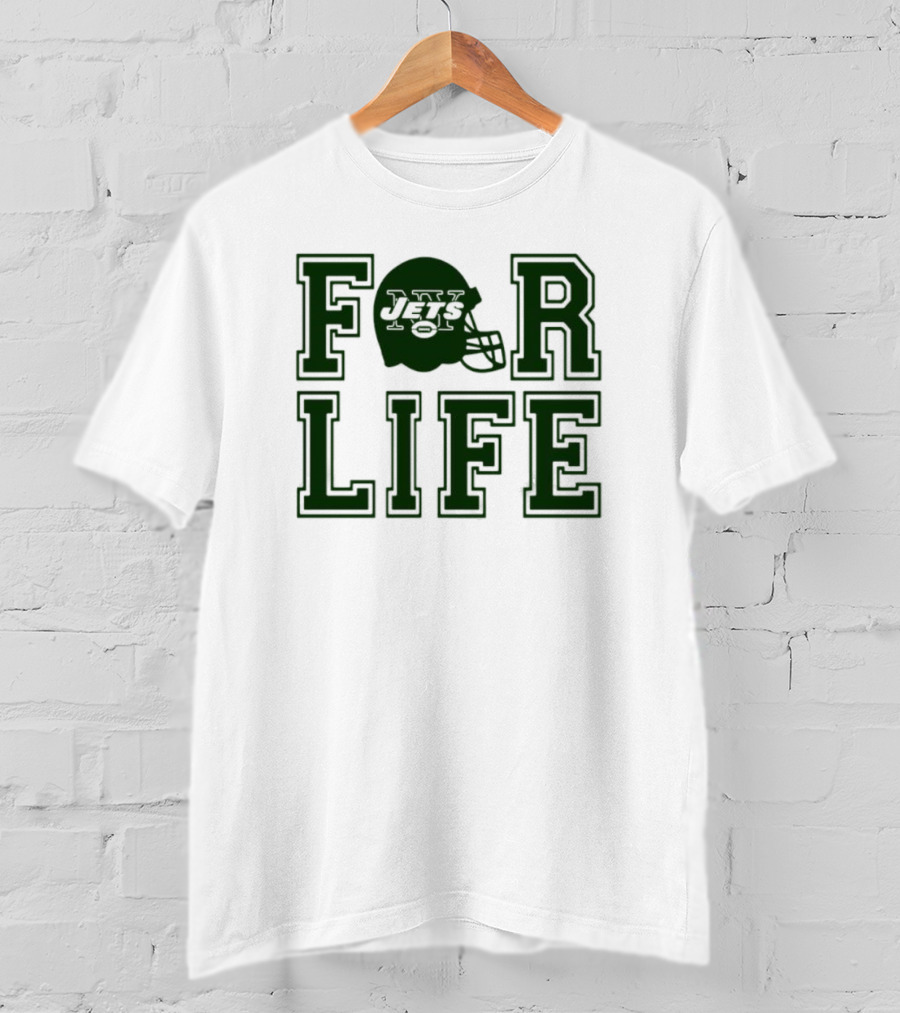 New York Jets Helmet For Life T-Shirt