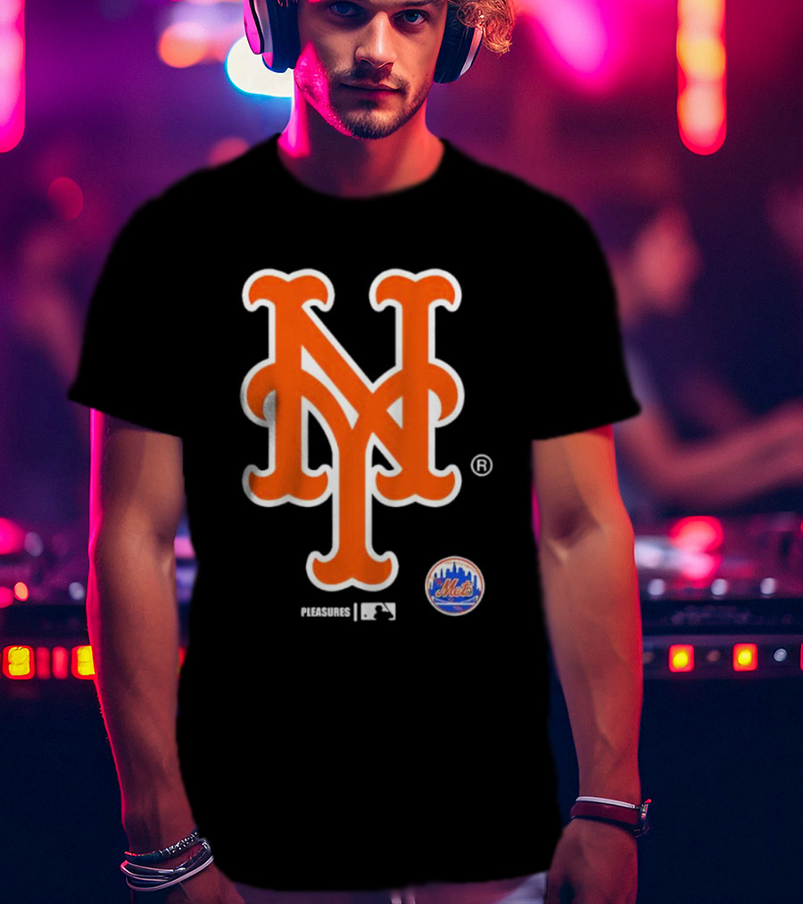 New York Mets MLB Pleasures Collaboration T-Shirt