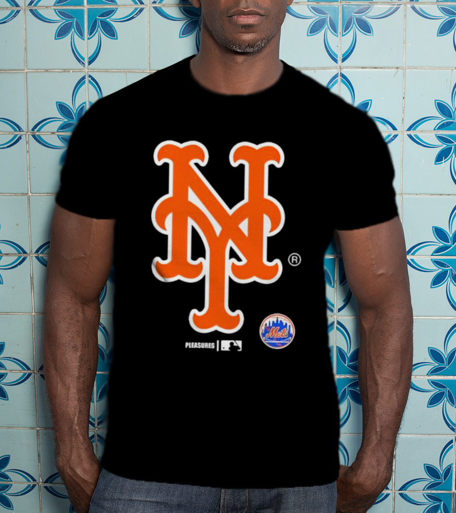 New York Mets MLB Pleasures Collaboration T-Shirt