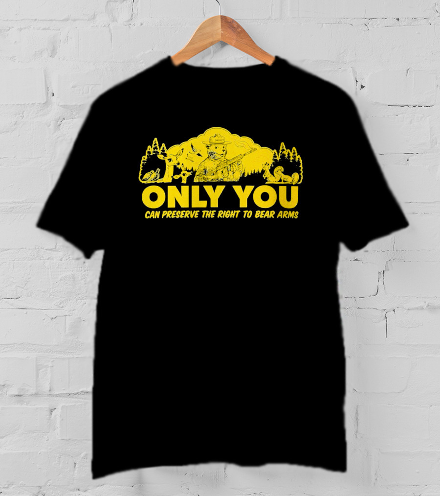 Only You Can Preserve The Right To Bear Arms Forest Ranger With Animals T-Shirt