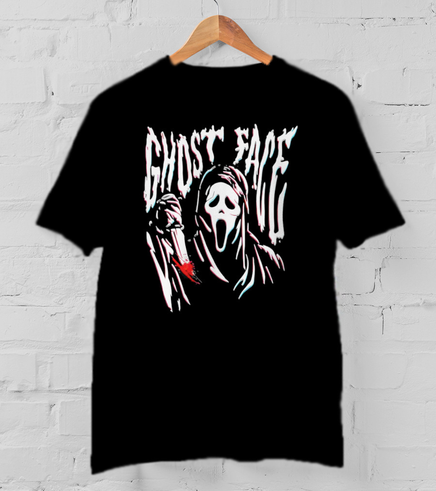 Ghost Face Bloody Knife Scream T-Shirt
