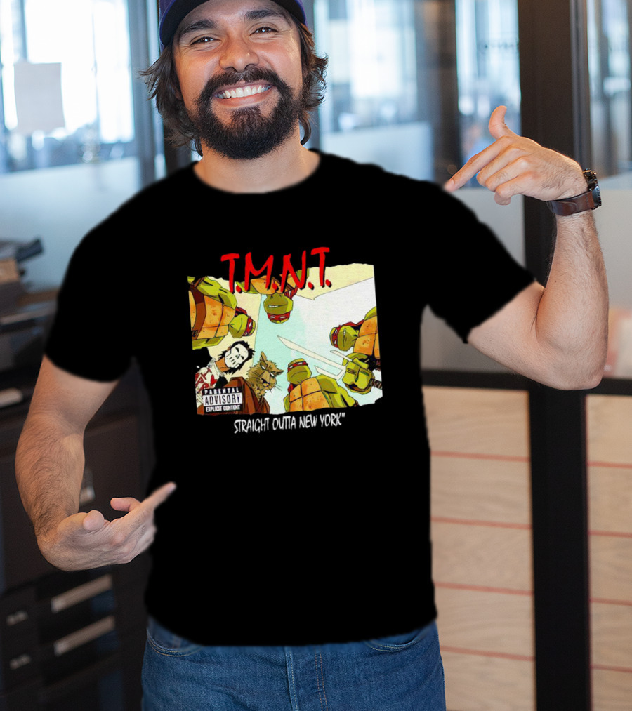 TMNT Parental Advisory Explicit Content Straight Outta New York T-Shirt