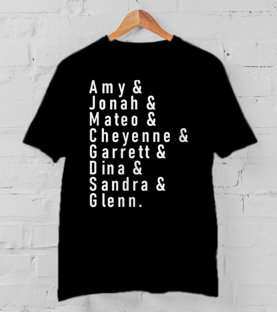 Amy Jonah Mateo Cheyenne Garrett Dina Sandra Glenn Superstore Characters T-Shirt