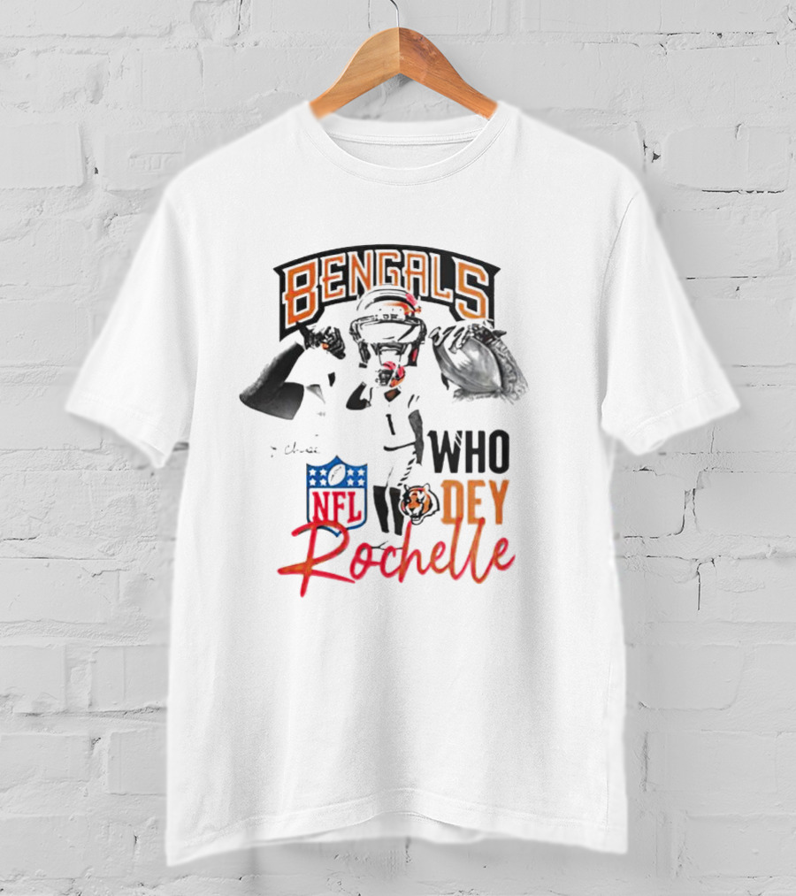 Rochelle Bengals Who Dey NFL T-Shirt