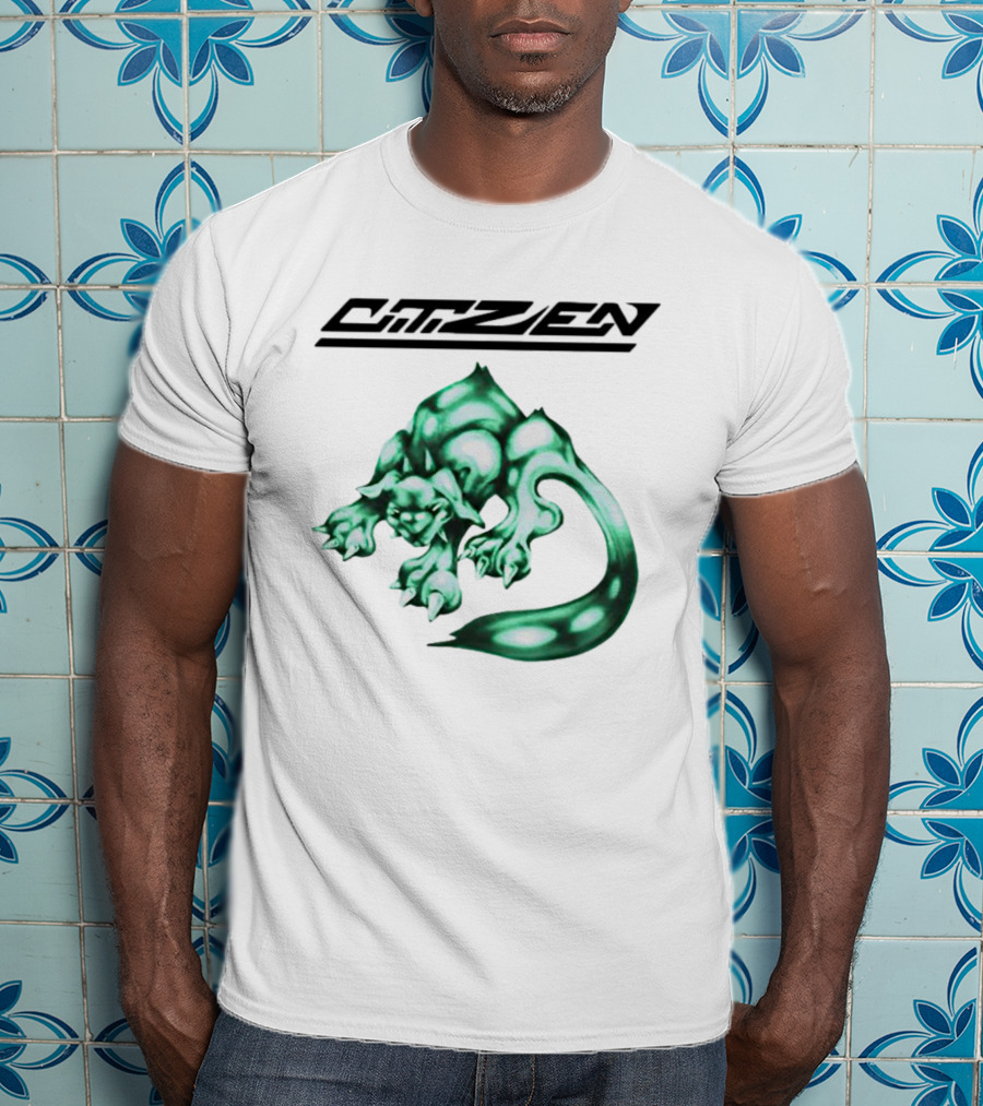 CITIZEN Green Creature Fantasy Vintage Gaming Aesthetic T-Shirt