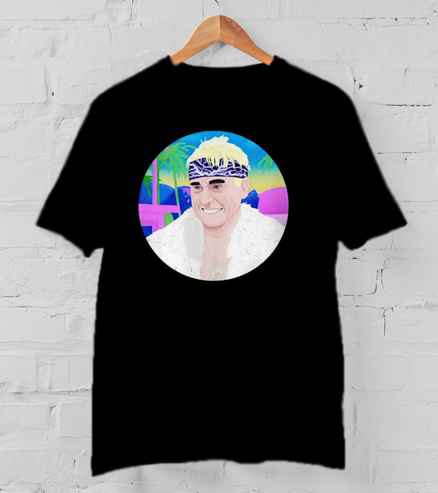Ken The Patriarchy Is Not Horses Retro Pop Art Style With Blonde Hair And Headband T-Shirt