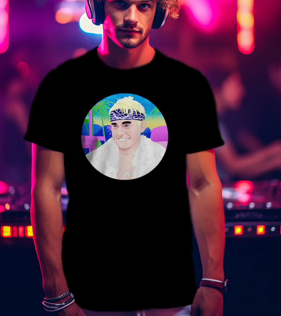Ken The Patriarchy Is Not Horses Retro Pop Art Style With Blonde Hair And Headband T-Shirt