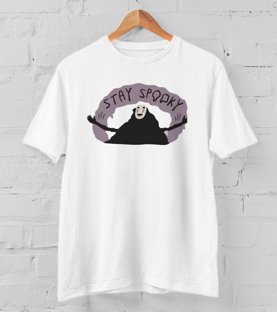 Stay Spooky Faceless Halloween Ghostly Aura T-Shirt